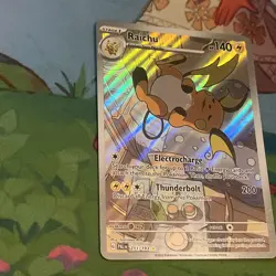 Pokemon TCG Paldea Evolved Raichu Illustration Rare 211/193 - Image 2