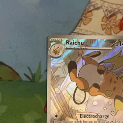 Pokemon TCG Paldea Evolved Raichu Illustration Rare 211/193 - Image 4