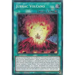 Yu-Gi-Oh TCG BLMM-EN019 Jurrac Volcano Secret Rare Card 1st Edition NM Card - Image 1