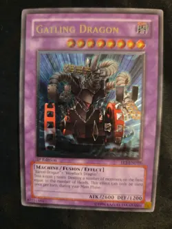 Yu-Gi-Oh! Gatling Dragon FET-ENO35 1st Edition Ultimate Rare - Image 1