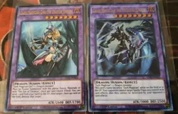 DARK MAGICIAN & DARK MAGICIAN GIRL THE DRAGON KNIGHT ULTRA RARE YUGIOH! TCG NM - Image 1