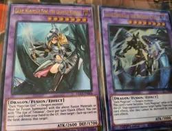 DARK MAGICIAN & DARK MAGICIAN GIRL THE DRAGON KNIGHT ULTRA RARE YUGIOH! TCG NM - Image 3