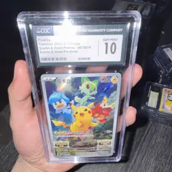 Pokemon Pikachu 001/SV-P Scarlet & Violet Promo Holo Chinese CGC 10 2022 - Image 1