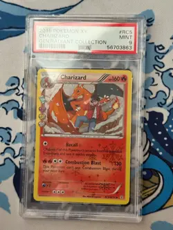 2016 Pokemon XY Generations Radiant Collection RC5 5 Charizard Psa 9 MINT - Image 1
