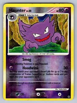 Haunter 40/100 Reverse Holo Uncommon Stormfront Pokemon Moderately Played - Image 1