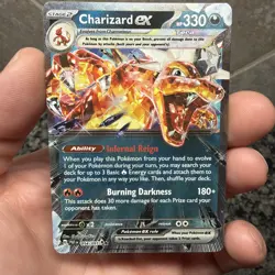 Pokemon Charizard ex - Double Rare Holo SV: Paldean Fates 054/091 NM - Image 1