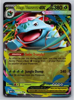 Mega Venusaur ex 003/132 Double Rare Mega Evolution Pokemon Holo Near Mint - Image 1