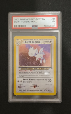 Pokemon TCG Neo Destiny Light Togetic 15/105 Holo Rare PSA 7 EN 2002 - Image 1