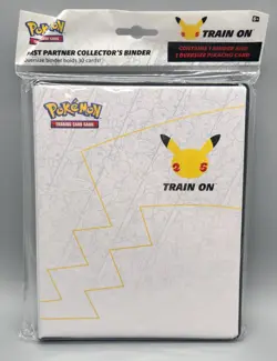 Pokemon 25th Anniversary First Partner Collector's Binder w/ jumbo Pikachu card 820650809606 - Image 1