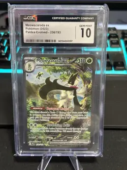Pokemon Meowscarada ex 256/193 Paldea Evolved Special Illustration Rare CGC 10 - Image 1