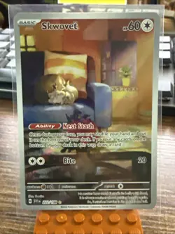 Pokemon TCG Skwovet Card 222/198 SV Scarlet & Violet Base Set NM Illus Rare - Image 1