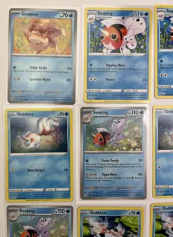 Goldeen & Seaking 13 Card Lot Pokemon Various Sets Common - Image 2