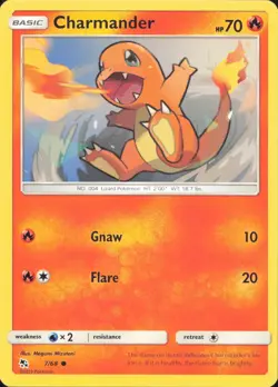 Charmander 7/68 Common Hidden Fates Pokemon Near Mint - Image 1