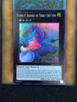 Yugioh Number 41: Bagooska The Terribly Tired Tapir CIBR-EN097 Super Rare NM - Image 1