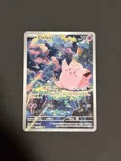 Pokemon TCG Clefairy 094/088 Me03: Perfect Order Holo Card Illustration Rare NM - Image 2