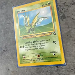 Pokemon 2000 Black Star Promo #45 Scyther, Wizards of the Coast Vintage Eng NM - Image 2