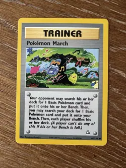 Pokemon March 102/111 Neo Genesis Common Unlimited Pokemon Card Vintage LP - Image 1