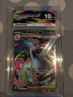 ACE 10 - Mega Charizard X ex - 109/094 - Phantasmal Flames - Pokemon - Image 1