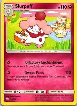 Slurpuff 154/236 Rare Cosmic Eclipse Pokemon Near Mint - Image 1