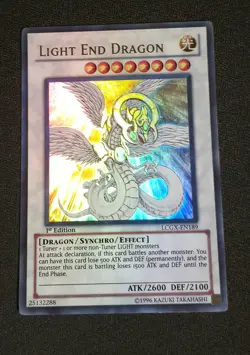 Yu-Gi-Oh! TCG Light End Dragon LCGX-EN189 Ultra Rare 1st Edition Light Play - Image 1