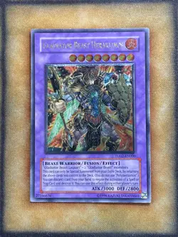 Yugioh Gladiator Beast Heraklinos TU02-EN000 Ultimate Rare LP (#1) - Image 1
