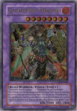 Gladiator Beast Heraklinos - TU02-EN000 - Ultimate Rare - Unlimited Edition Ligh - Image 1