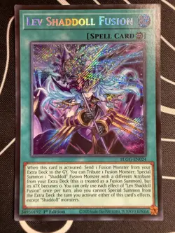 Lev Shaddoll Fusion (SECRET RARE) BLGG-EN024 (NM) 1st Edition Yu-Gi-Oh! Konami - Image 1