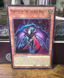 Yugioh! Martyr of the Sacred Beasts CORI-EN009 CHAOS ORIGINS In Hand - Image 2