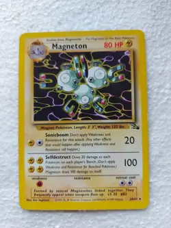 Magneton Pokemon Card Rare Fossil Set 26/62 - Excellent Condition - Image 1