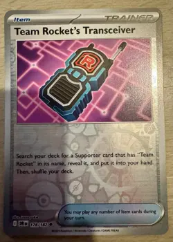 Pokemon Team Rocket's Transceiver 178/182 Destined Rivals Reverse Trainer Card - Image 1