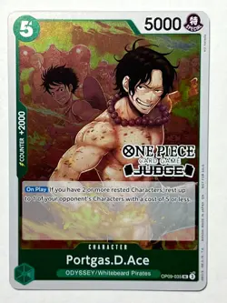 Portgas.D.Ace OP09-035 Judge Pack Vol. 6 Foil Promotion Card - Image 1