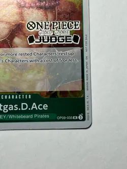 Portgas.D.Ace OP09-035 Judge Pack Vol. 6 Foil Promotion Card - Image 5