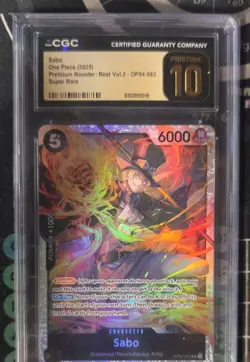 One Piece Card Cgc Pristine Sabo OP04-083 - Image 1