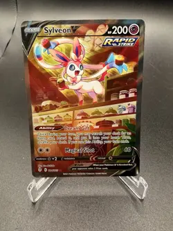 Sylveon V Full Art 184/203 Ultra Rare – Evolving Skies Pokemon Card LP - Image 1