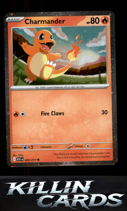 Charmander - 020/217 (Cosmos Holo) 020/217 Pokemon Common Miscellaneous Cards & - Image 1
