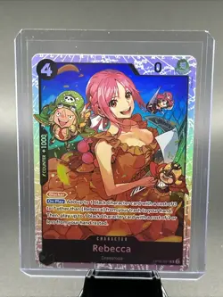 Rebecca OP05-091 SR ONE PIECE Tcg Card Game NM BLACK Reprint - Image 1
