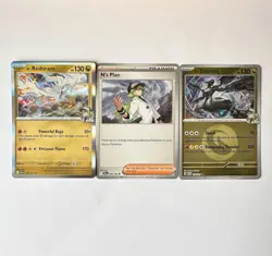 Pokemon TCG N's Reshiram 154/217, N's Plan 083/086, N's Zekrom 155/217 Cards - Image 1
