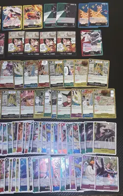 ONE PIECE TCG Misc Sets Lot Of 140 Cards: Holo Foil Rare, Gold Rare, Don, Leader - Image 4