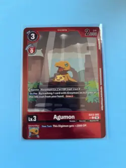 Digimon EX12-005 Agumon Uncommon Card Alternate Art Pack Fresh - Image 1