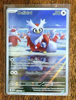 Delibird 152/132 Pokemon Mega Evolution Illustration Card - Image 1
