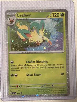 BURP SWIRL 🌀 Leafeon - SVP 170 Scarlet & Violet Cosmo Holo Promo Card NM - Image 1