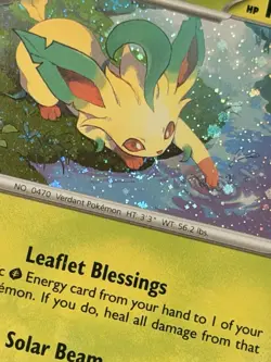 BURP SWIRL 🌀 Leafeon - SVP 170 Scarlet & Violet Cosmo Holo Promo Card NM - Image 2
