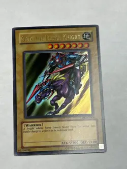 YUGIOH Original Variant Gaia the Fierce Knight LOB-EN006 Ultra Rare LP - Image 1