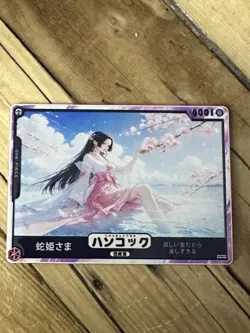 One Piece CCG Goddess Boa Hancock Metal Card - Horizontal Cherry Blossoms /88 - Image 1