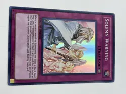 Yu-Gi-Oh! Solemn Warning CT08-EN015 Limited Super Rare NM - Image 2