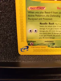 Beedrill 5/144 Skyridge NON-HOLO rare E-Reader Pokemon TCG - Image 5