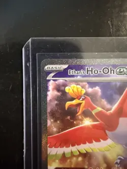 POKEMON Full Art DESTINED RIVALS 2-Card Lot Ethan's Ho-Oh ex + TR Mewtwo ex - Image 2