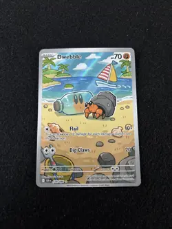 The Pokemon Company Pokemon TCG Dwebble Full Art Holo Illustration Rare 129/086 - Image 1