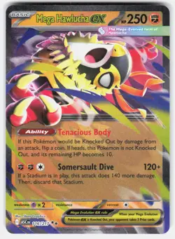 Pokemon tcg ME: Ascended Heroes Mega Hawlucha ex Near Mint or Better - Image 1