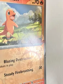 Charmander 004/165 GameStop Reverse Holo Promo Scarlet & Violet Pokemon Damaged - Image 5